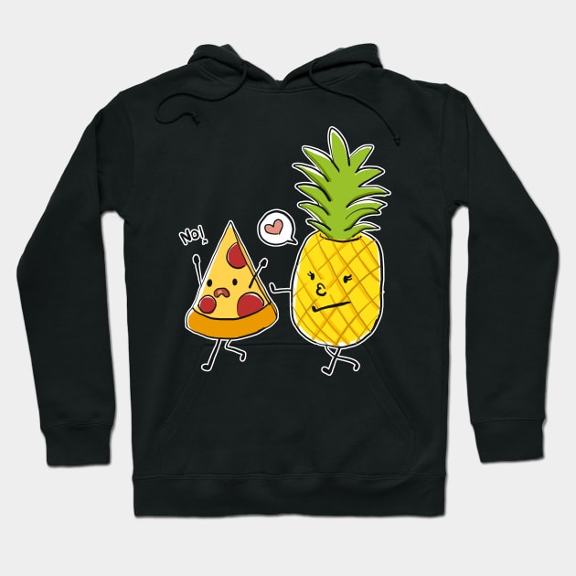 Hawaiian Pizza Pineapple Hoodie by AmazingDesigns